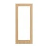 Deanta Architectural Oak 05 Clear Glazed Fire Door 1981x762x44mm - Prefinished Oak - 45FLFDX762-05F