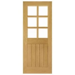 Deanta Ely Unfinished Oak Bevelled Glaze Interior Door 1981 X 838 X 35mm - 35HP22GBUNX838 5 Deanta Ely Unfinished Oak Bevelled Glaze Interior Door 1981 X 838 X 35mm - 35HP22GBUNX838 -Bostitch Store deanta 35hp22gbunx838 lifestyle2