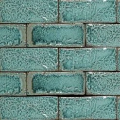 Imperial Amazonite Glazed Brick Tiles (Pack Of 45) - DSG-AMA/75 - 54