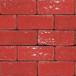 Imperial Ruby Glazed Brick Tiles (Pack Of 45) - DSG-RUBY/75 - 54
