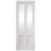 JELD-WEN 4 Panel Clear Glazed Primed Interior Door 1981 X 686 X 35mm - 23PRIDEC4+GCF
