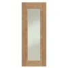 XL Joinery Palermo Essential 1 Light Internal Oak Door With Clear Glass - EGOPAL1L27