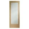 XL Joinery Internal Oak Suffolk Pattern 10 Door With Clear Etched Glass - EGOSUFP10626