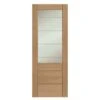 XL Joinery Palermo Essential 2XG Internal Oak Pre-Finished Door With Clear Etched Glass - EPFGOPALXG32