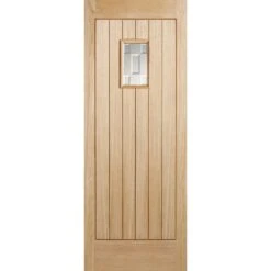 LPD Suffolk Unfinished Oak Exterior Door 1981 X 838 X 44mm - OSUFFOLK33