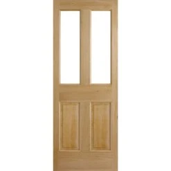 LPD Malton 2L Unfinished Oak Exterior Door 2032 X 813 X 44mm - OMAL32