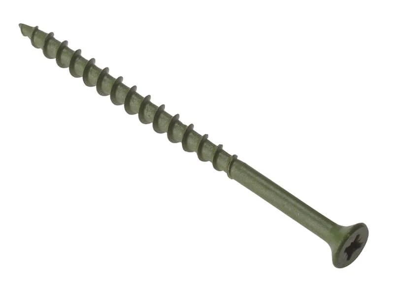 Forgefix Decking Screw Pozi Green Anti-Corrosion 4.5 X 60mm Tub 1000 - FORDS4560T 1 Forgefix Decking Screw Pozi Green Anti-Corrosion 4.5 X 60mm Tub 1000 - FORDS4560T