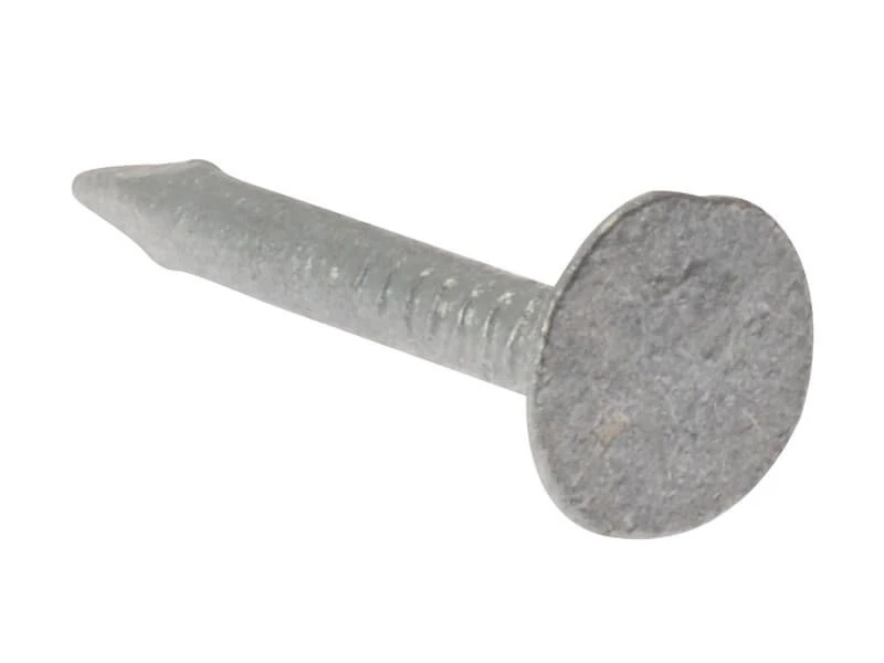 Forgefix Clout Nail Extra Large Head Galvanised 25mm Bag Weight 2.5kg - FORELH25GB21 1 Forgefix Clout Nail Extra Large Head Galvanised 25mm Bag Weight 2.5kg - FORELH25GB21