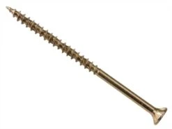 Forgefix ForgeFast Pozi Compatible Elite Performance Wood Screw Zinc Yellow 6.0 X 200mm Box 100 - FORFFP6200Y