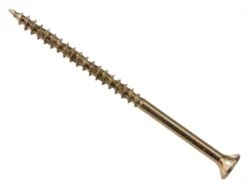 Forgefix ForgeFast Pozi Compatible Elite Performance Wood Screw Zinc Yellow 6.0 X 120mm Box 100 - FORFFP6120Y