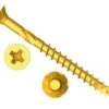 Forgefix ForgeFast Pozi Compatible Elite Performance Wood Screw Zinc Yellow 5.0 X 40mm Tub 800 - FORFFP540YT