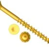 Forgefix ForgeFast Torx Compatible Elite Performance Wood Screw Zinc Yellow 5.0 X 80mm Tub 400 - FORFFT580YT