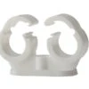 Forgefix Pipe Clip Double Cliplock 22mm Box 50 - FORPCDC22