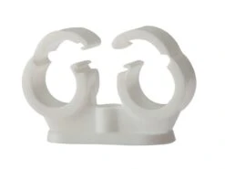 Forgefix Pipe Clip Double Cliplock 22mm Box 50 - FORPCDC22