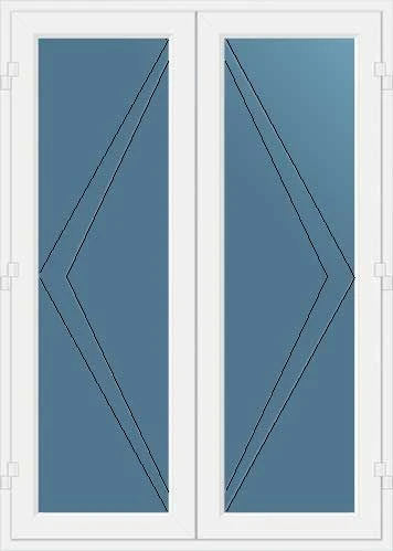 Crystal PVC-U French Doors 1800mm X 2100mm - CRYS1FRENCH1800 2 Crystal PVC-U French Doors 1800mm X 2100mm - CRYS1FRENCH1800 - Image 2