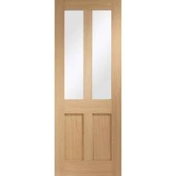 XL Joinery Malton Shaker Internal Oak Door With Clear Glass 1981 X 762 X 35mm - GOMALSHA30