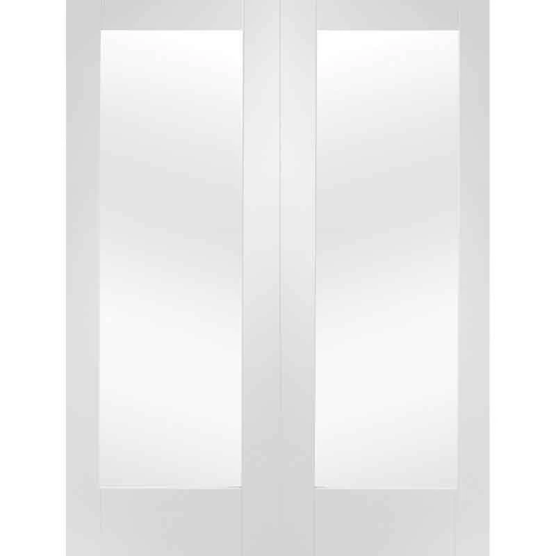 XL Joinery Pattern 10 Internal White Primed Door With Clear Glass 2032 X 813 X 35mm - GWPP1032C 1 XL Joinery Pattern 10 Internal White Primed Door With Clear Glass 2032 X 813 X 35mm - GWPP1032C