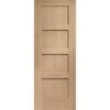 XL Joinery Shaker 4 Panel Internal Oak Fire Door 1981 X 838 X 44mm - INTOSHA4P33-FD