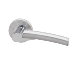 XL Joinery Meuse Bathroom Door Handle Pack With Lock-65mm Latch - OKABP65