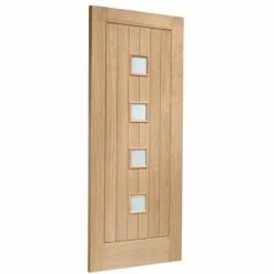 XL Joinery Siena Double Glazed External Oak Door (M&T) With Obscure Glass 1981 X 762 X 44mm - MTOSIE30DG