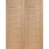 XL Joinery Palermo Internal Oak Rebated Door Pair 1981 X 1524 X 40mm - OPPAL60