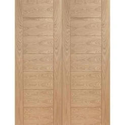 XL Joinery Palermo Internal Oak Rebated Door Pair 1981 X 1524 X 40mm - OPPAL60