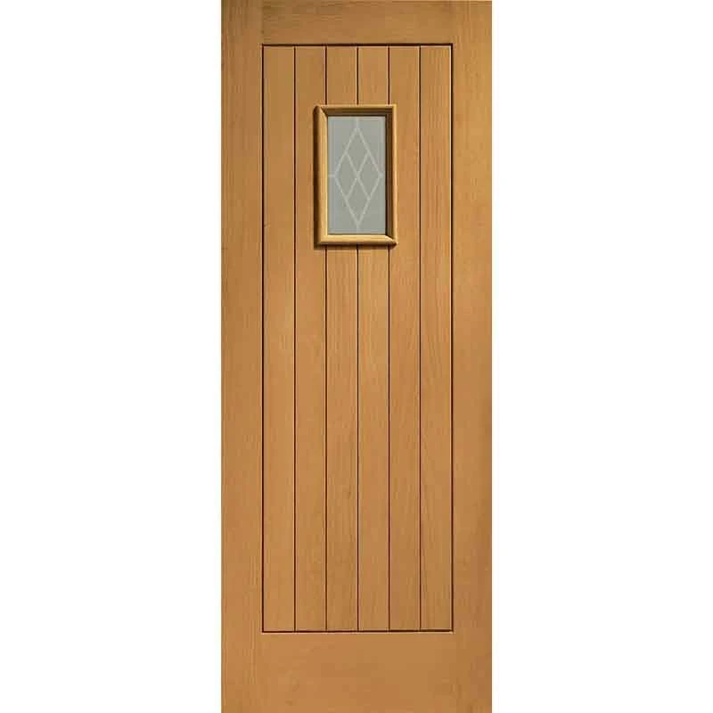 XL Joinery Chancery Double Glazed External Oak Door With Decorative Glass 1981 X 762 X 44mm - PFDGOCHAN30 1 XL Joinery Chancery Double Glazed External Oak Door With Decorative Glass 1981 X 762 X 44mm - PFDGOCHAN30