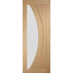 XL Joinery Salerno Pre-Finished Internal Oak Door With Clear Glass 1981 X 838 X 35mm - PFGOSAL33