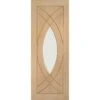 XL Joinery Treviso Pre-Finished Internal Oak Door With Clear Glass -1981 X 838 X 35mm (33") - PFGOTRE33