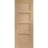 XL Joinery Shaker 4 Panel Pre-finished Internal Oak Door 1981 X 762 X 35mm - PFINTOSHA4P30
