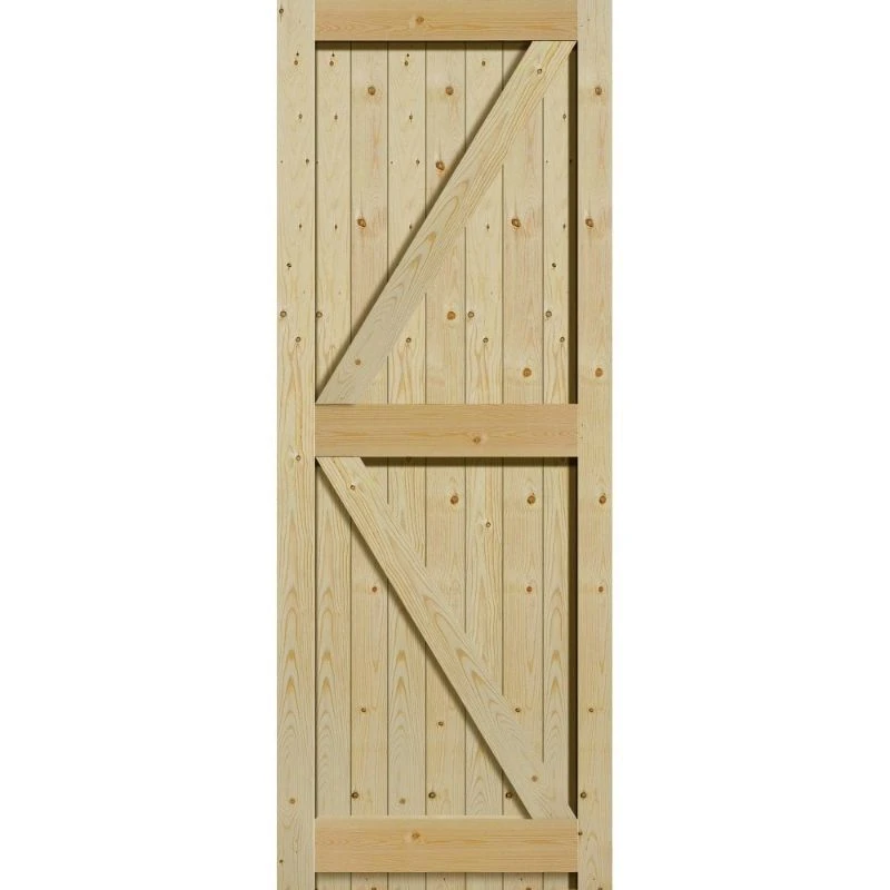 JB Kind Softwood Framed, Ledged And Braced External Door 1981 X 610 X 44mm - PFLB202 3 JB Kind Softwood Framed, Ledged And Braced External Door 1981 X 610 X 44mm - PFLB202 - Image 3