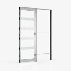 Deanta Single Pocket Door Kit Inc Handle & Doorjamb 100mm - PDSK-838-100 -Bostitch Store pdsk 838 100 2