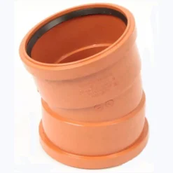 Polypipe Underground Drainage 110mm 15 Degree Double Socket Bend