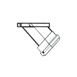 Polypipe Rodding Eye Terminal 110mm 45 Degree Sealed Square Top/Socket Tail
