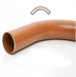 Polypipe Underground Drainage 110mm 45 Degree Plain Ended Long Radius Bend