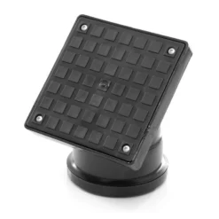 Polypipe Rodding Eye 110mm Black Polypropylene Sealed Square Top & Socket Tail