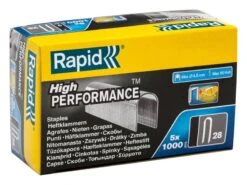 Rapid 28/10 10mm DP X 5m Galvanised Staples Box 5 X 1000 - RPD2810G