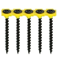 Timco Collated Drywall Timber Stud Plasterboard Screws - PH - Bugle - Coarse Thread - Black Box 1000pcs - 3.5 X 32 - 00032COLDYS