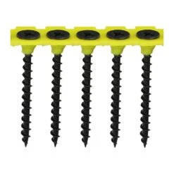 Timco Collated Drywall Timber Stud Plasterboard Screws - PH - Bugle - Coarse Thread - Black Box 1000pcs - 3.5 X 45 - 00045COLDYS