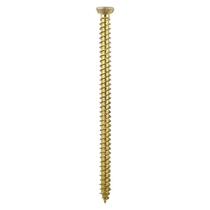 Timco Concrete Screws - TX - Flat Countersunk - Yellow Box 100pcs - 7.5 X 180 - 00180TCON 1 Timco Concrete Screws - TX - Flat Countersunk - Yellow Box 100pcs - 7.5 X 180 - 00180TCON