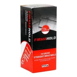 Timco FirmaHold Collated Brad Nails - 18 Gauge - Straight - A2 Stainless Steel Box 5000pcs - 18g X 25 - BSS1825