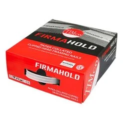 Timco FirmaHold Collated Clipped Head Nails - Trade Pack - Ring Shank - FirmaGalv + Box 3300pcs - 2.8 X 50 - CPLT50