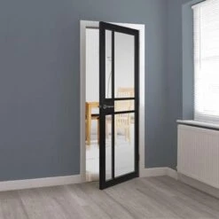 JB Kind City Glazed Black Interior Door 1981 X 838 X 35mm - UCIT29GBL -Bostitch Store u c ucit29gbl 5
