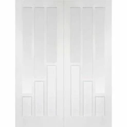 LPD Coventry Pair Primed White Interior Door 1981 X 1067 X 40mm - WFPRSCOVCG42